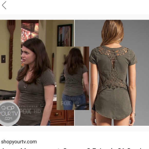 Free People Battenburg Lace Trim Tee Shirt Small - Picture 3 of 5